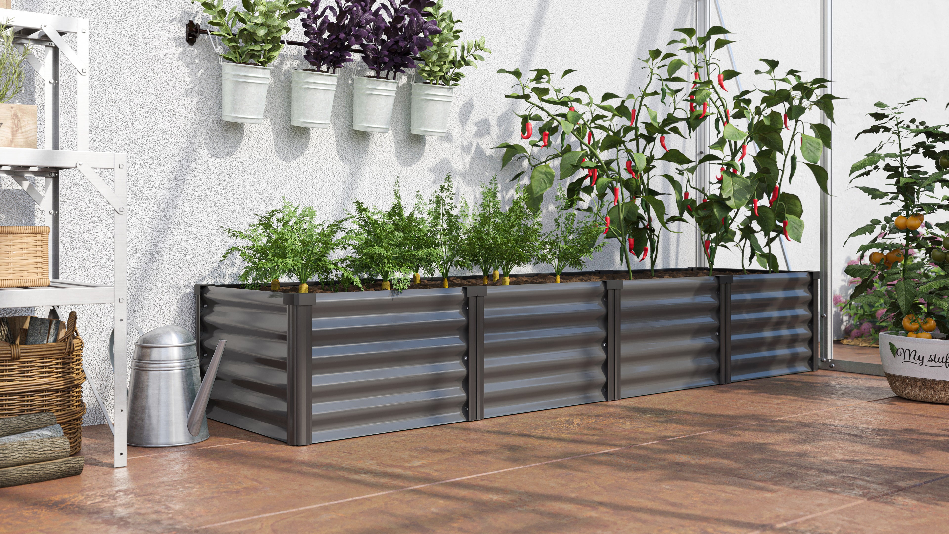 Hochbeet Linus In&Out 401 L granit/schwarz