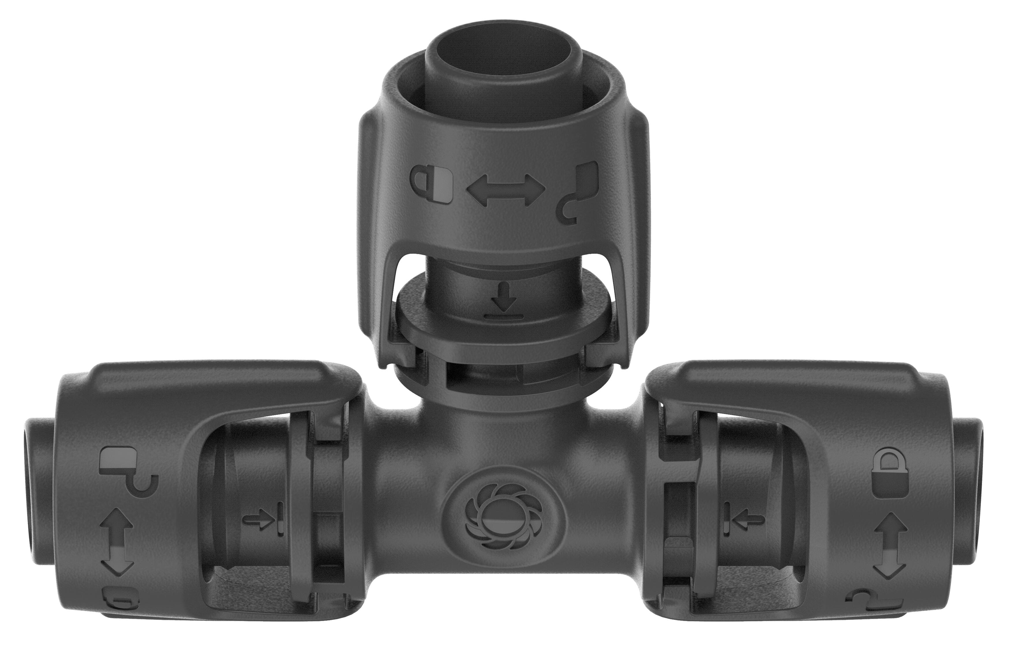2 Micro-Drip-System T-Stücke 13 mm (1/2")