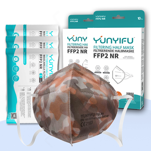 10 Feinstaubmasken FFP2 military