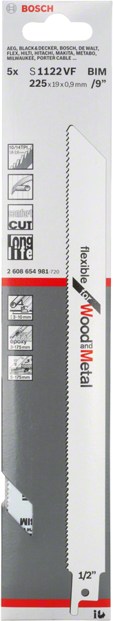 Säbelsägeblätter S 1122 VF 5 Stk.