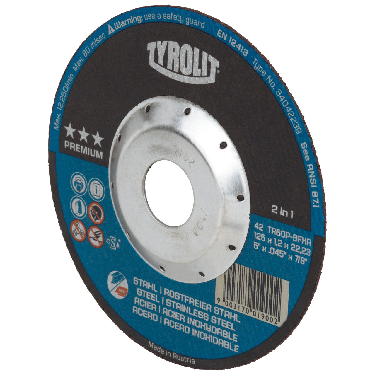 Trennscheibe DEEP CUT PROTECTION 125x1,2x22,23 mm A46Q Stahl/Edelstahl