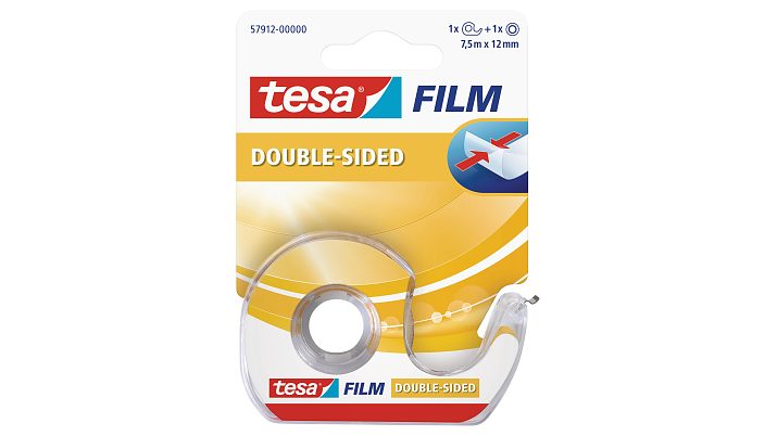 Doppelseitiges Klebeband + Abroller