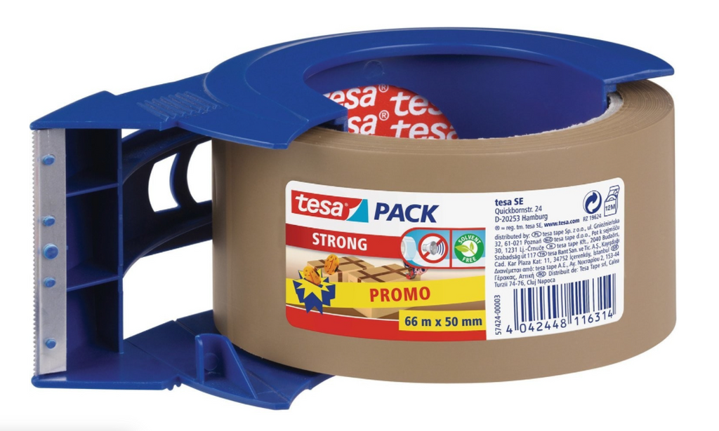 Paketklebeband 66 m x 50 mm mit Abroller